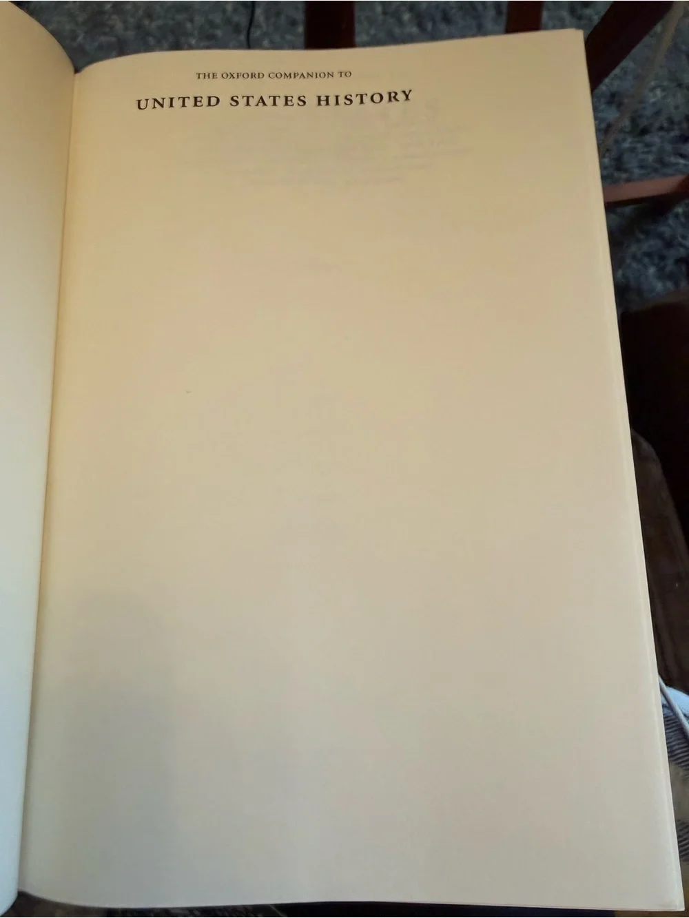 The Oxford Companion to United States History  Hardcover Book